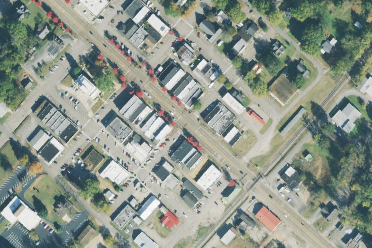 Aerial photo of Lambert's Used Cars & Parts at 863 Race Path Rd