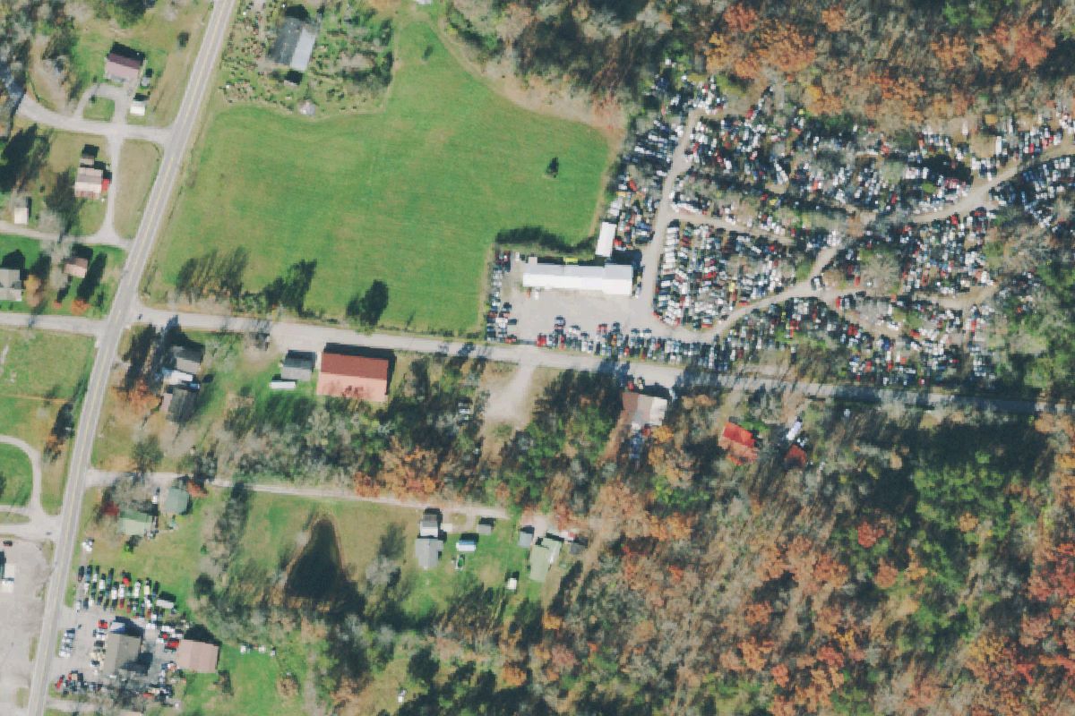 Aerial photo of Pritchetts