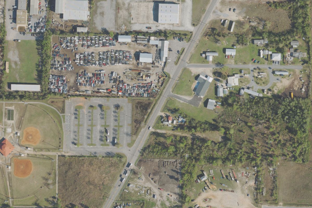 Aerial photo of Van Horn Auto Salvage & Scrap Metal at 2137 Sherman Ave