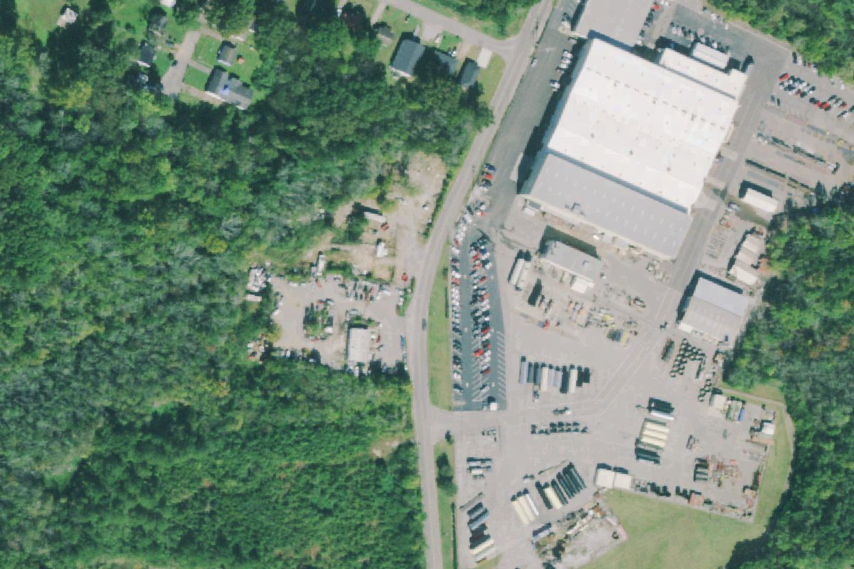 Aerial photo of Don's Auto Salvage