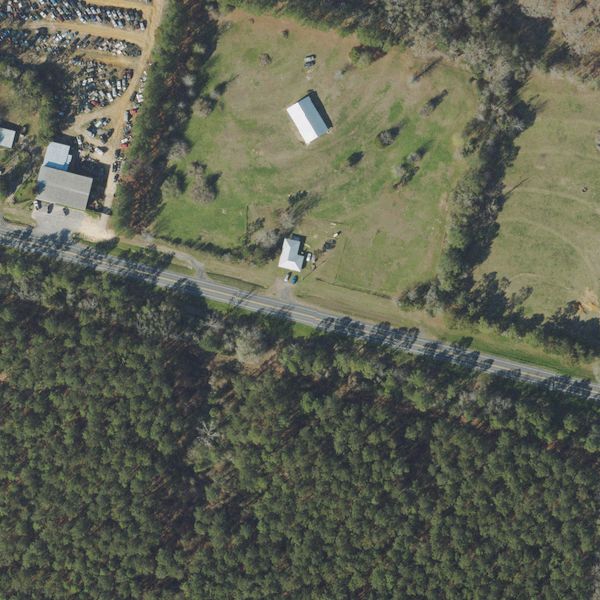 Aerial photo of Landress Auto Wrecking