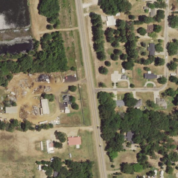 Aerial photo of East Texas Recycling