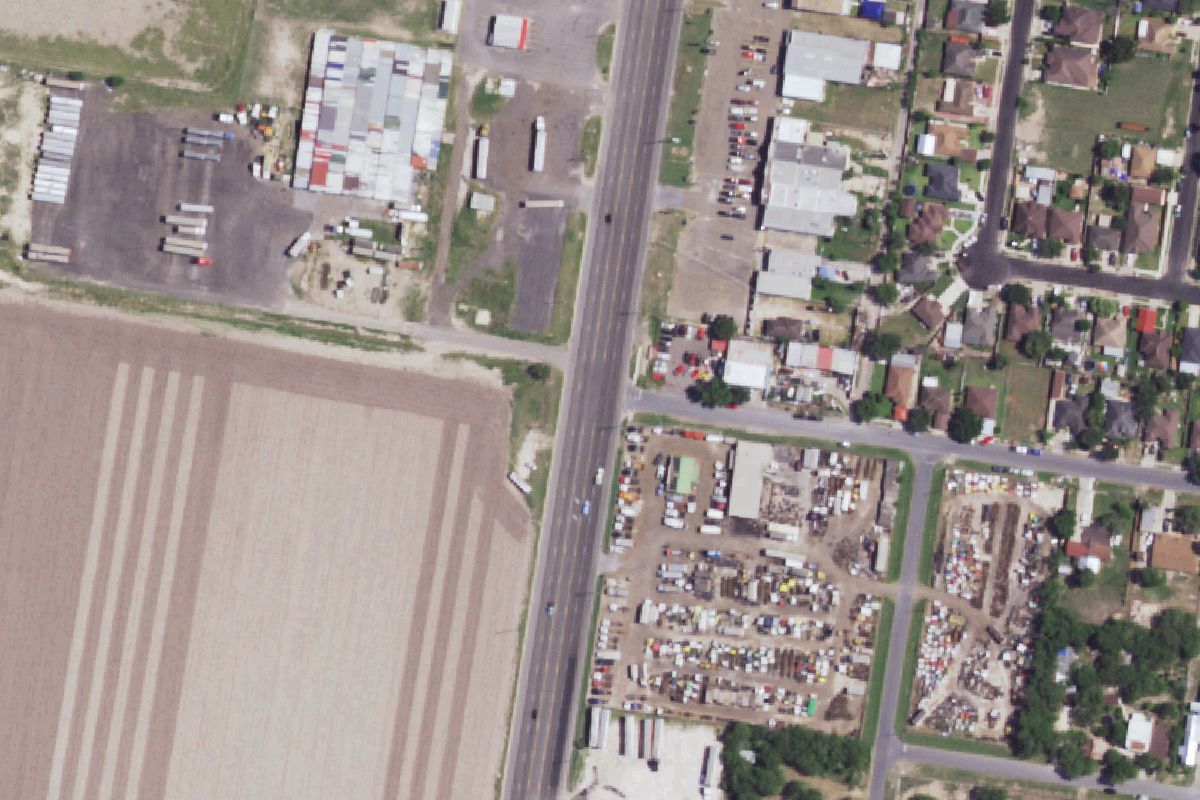 Aerial photo of Gonzalez Truck & Equipment at 7001 S Jackson Rd