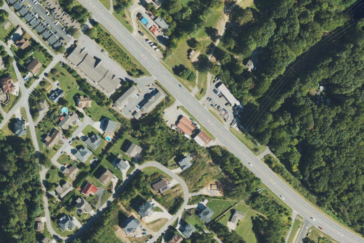 Aerial photo of Jim West & Sons Auto Recycling