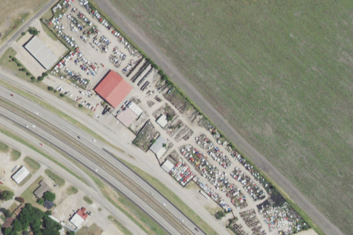 Aerial photo of Tim Jordan's Truck Parts