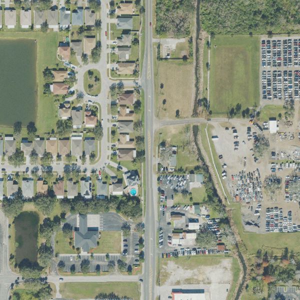 Aerial photo of Budget U Pull It of Orlando