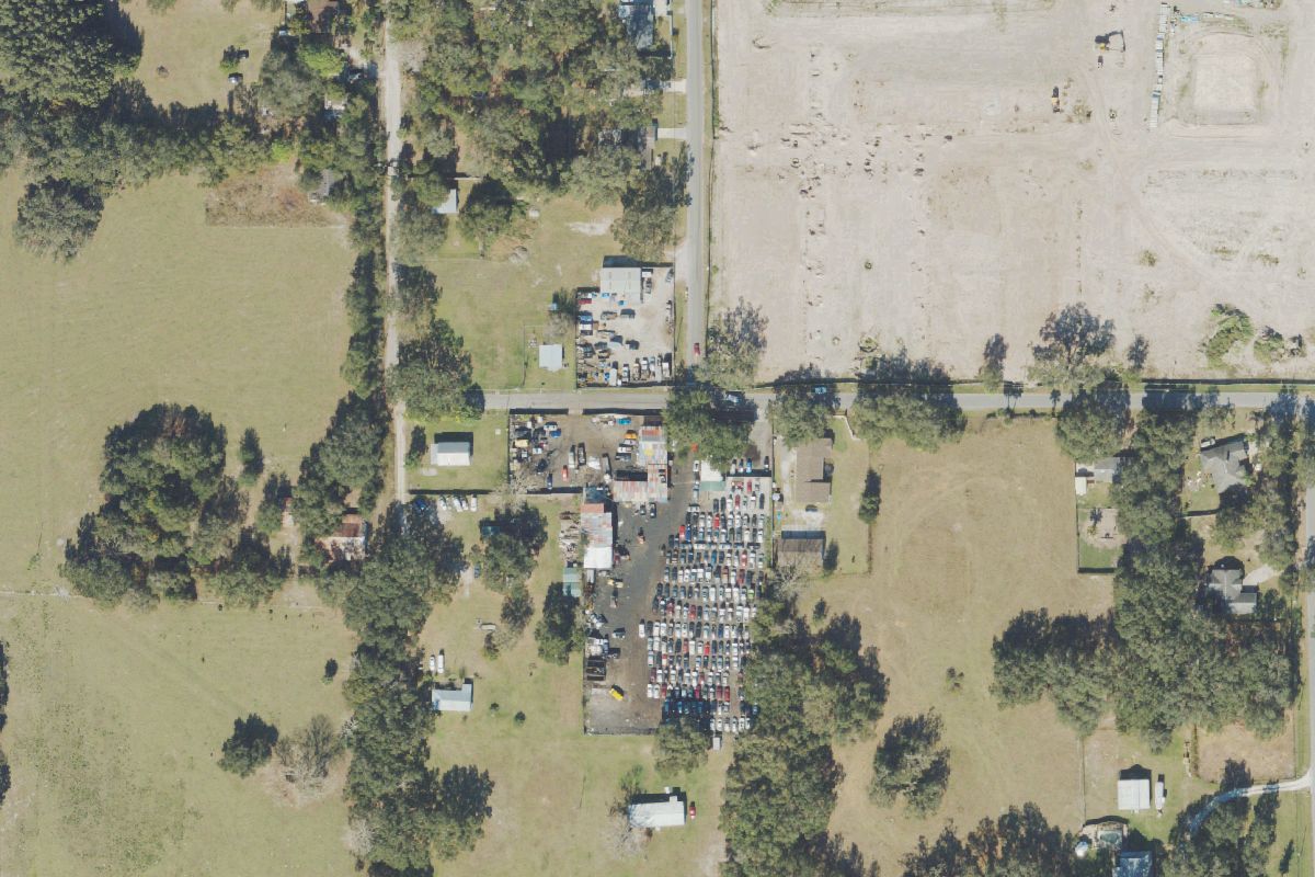 Aerial photo of USA Junk Cars Recycling