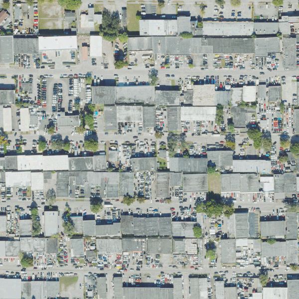 Aerial photo of Warner Salvage Auto Parts