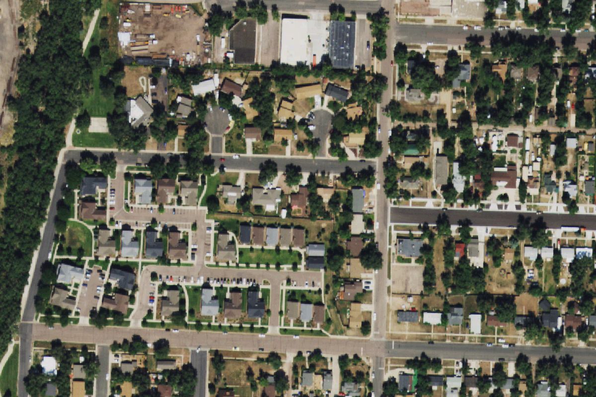 Aerial photo of A B C Used Parts at 1143 S Royer St