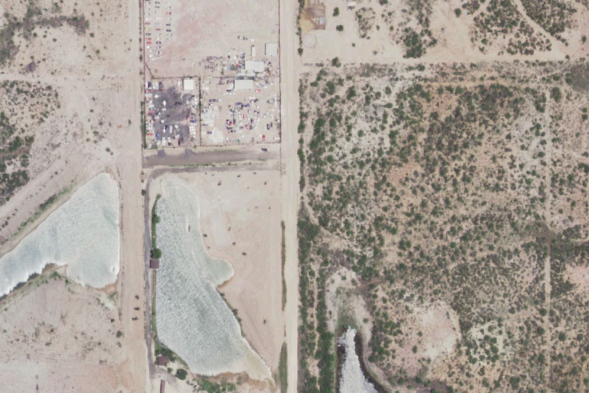 Aerial photo of J & M Auto Recycling
