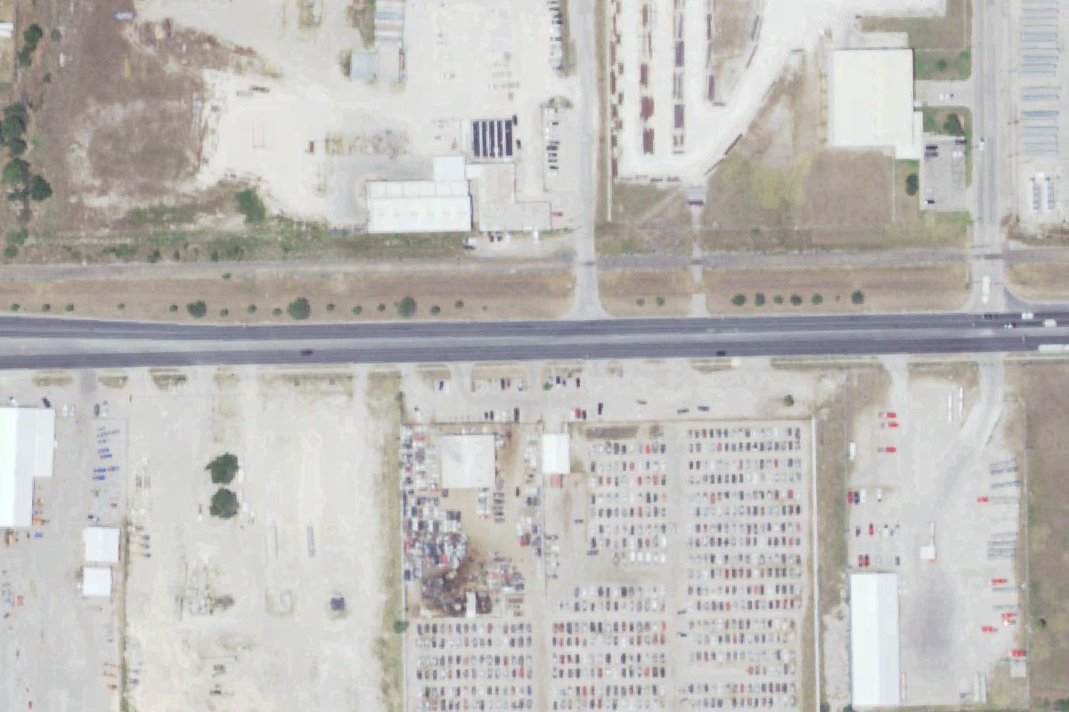 Aerial photo of Pull-A-Part Corpus Christi at 5609 Agnes St