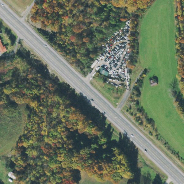 Aerial photo of Smithville Auto Salvage