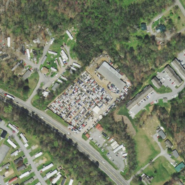 Aerial photo of Lambert's Pick-a-Part