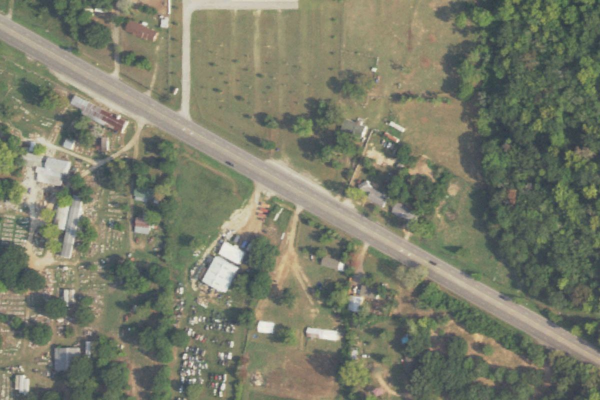 Aerial photo of Mike's Wrecker Service