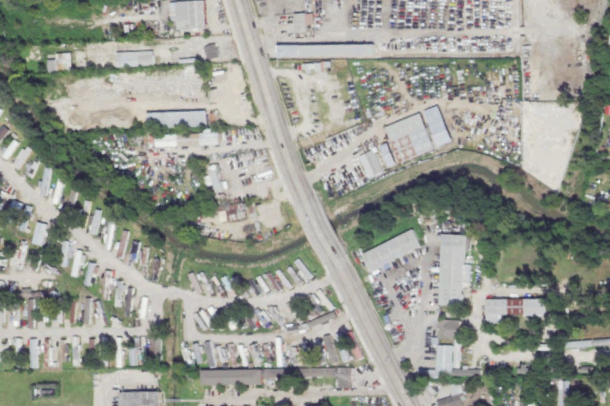 Aerial photo of 4 Star All Foreign Parts at 9300 Airline Dr