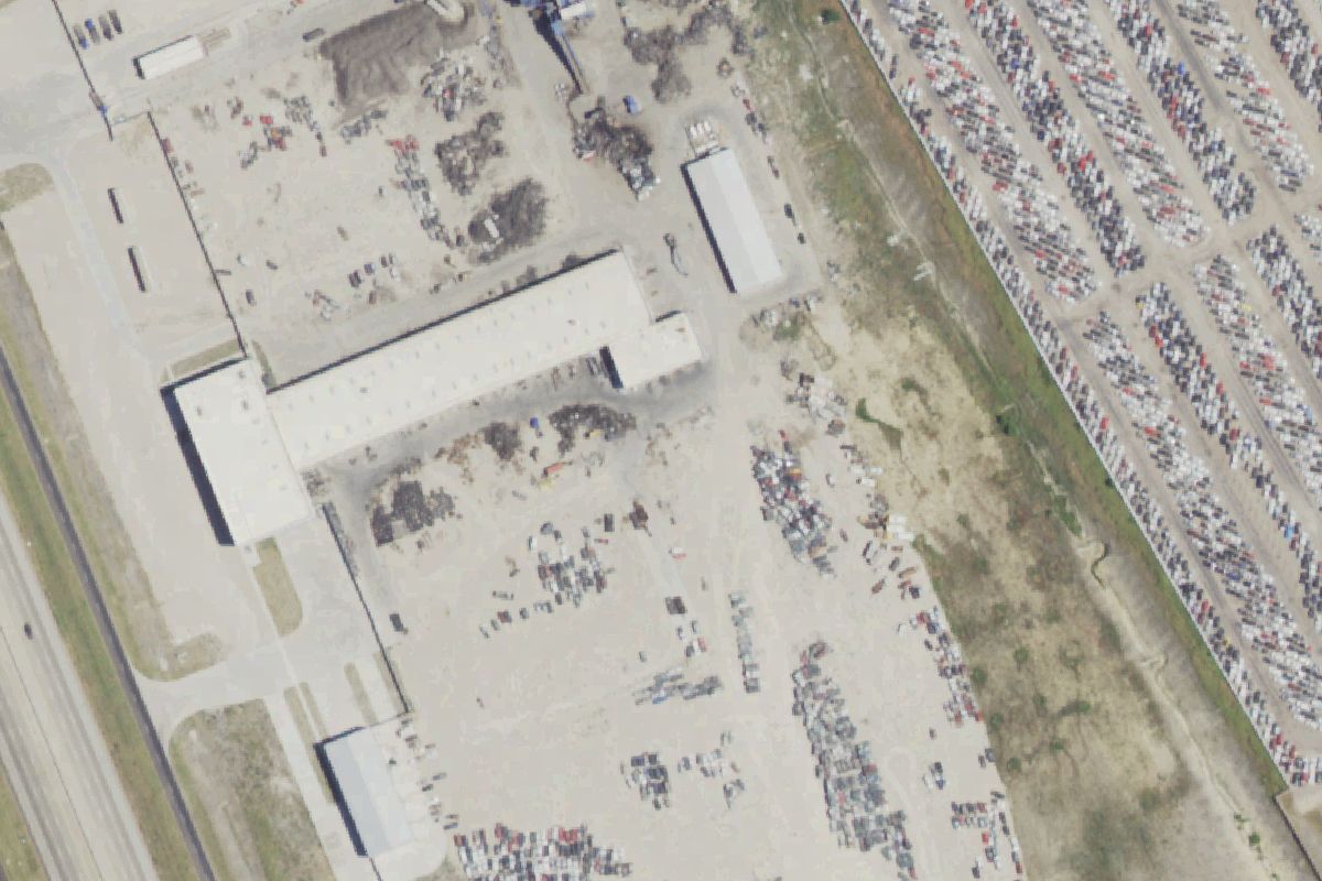 Aerial photo of US Auto Recycling