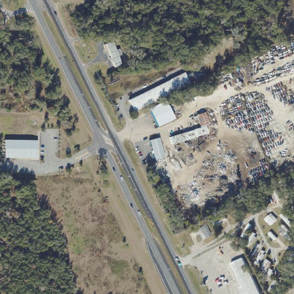 Aerial photo of Mark's Metal Recycling