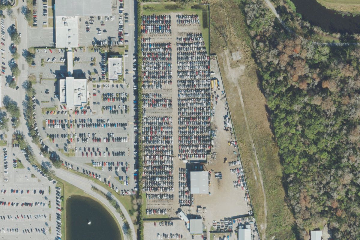 Aerial photo of Pick Your Part - Orlando at 9205 E Colonial Dr.