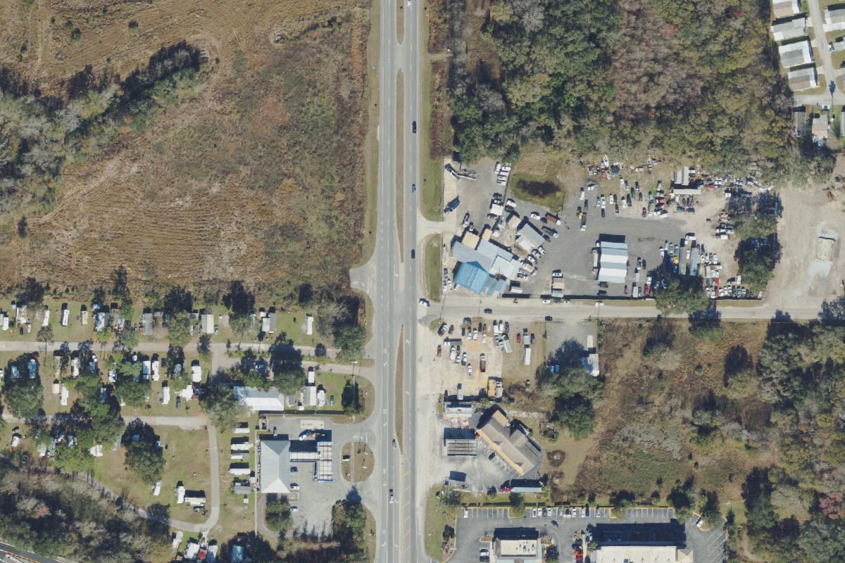 Aerial photo of Wildwood Auto Repair & Wrecker Service at 1190 S Main St