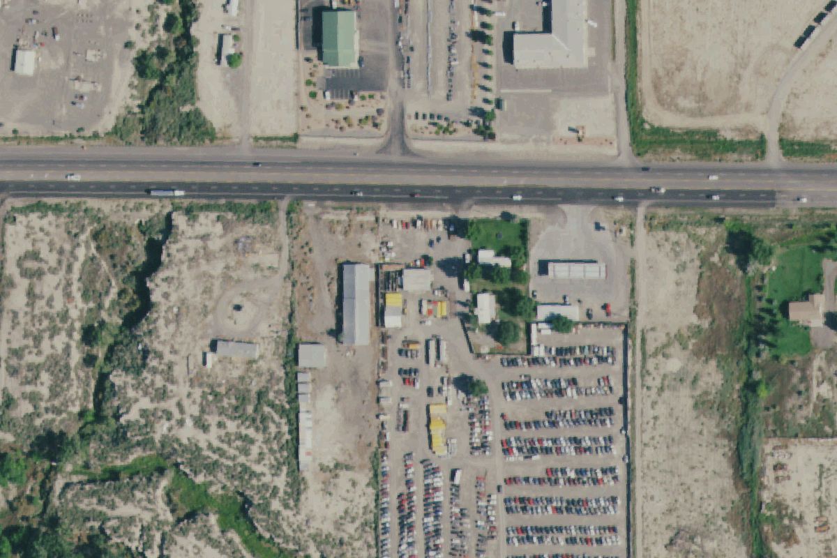 Aerial photo of Trade Center Auto Recycling at 1428 Hwy 50