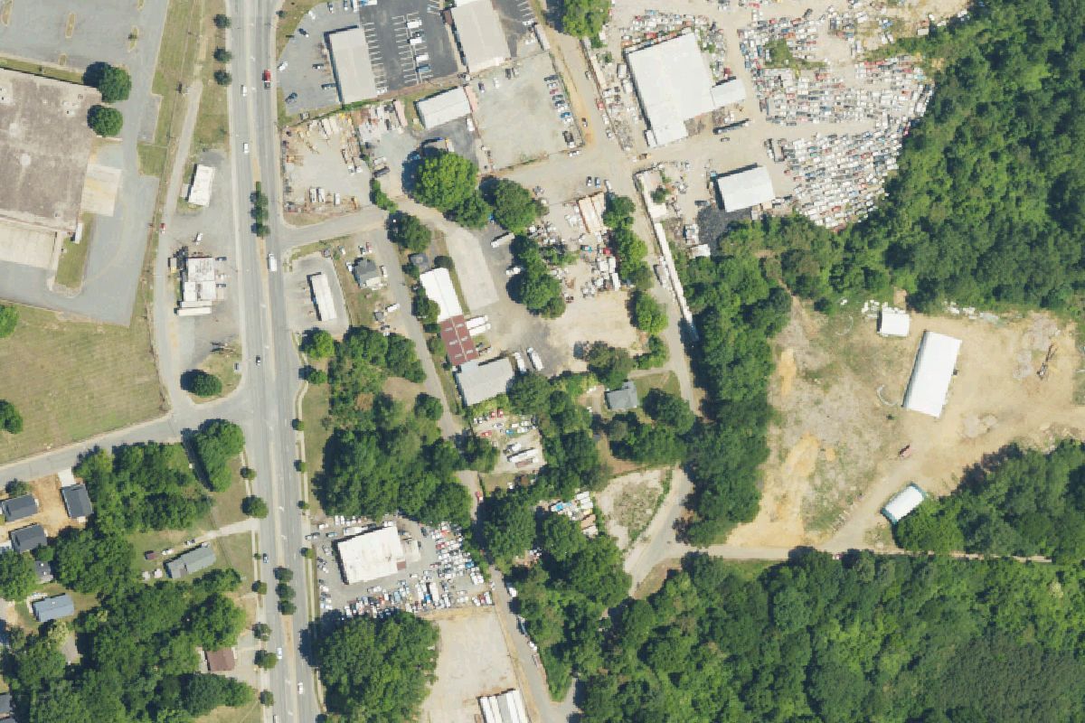 Aerial photo of City Salvage at 3628 Northley Road