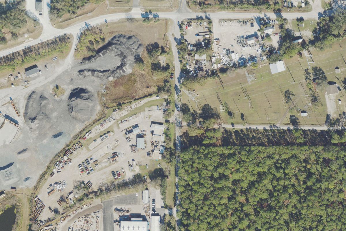 Aerial photo of American Metal Salvage & Recycling at 516 S Shell Rd