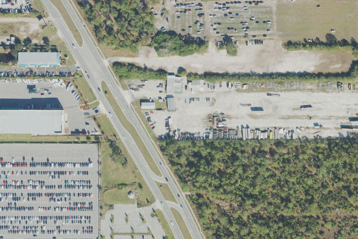 Aerial photo of Johnson's Wrecker (East)