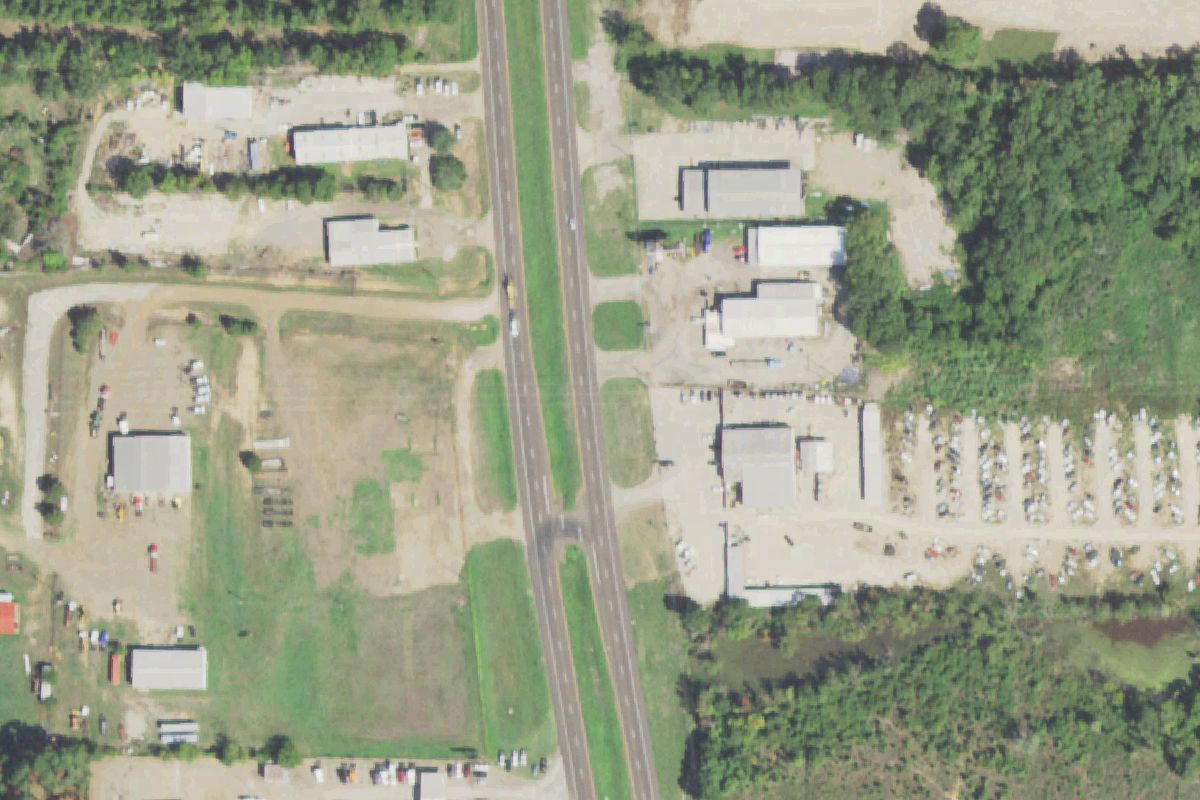 Aerial photo of Phil's Big Texas Auto Parts
