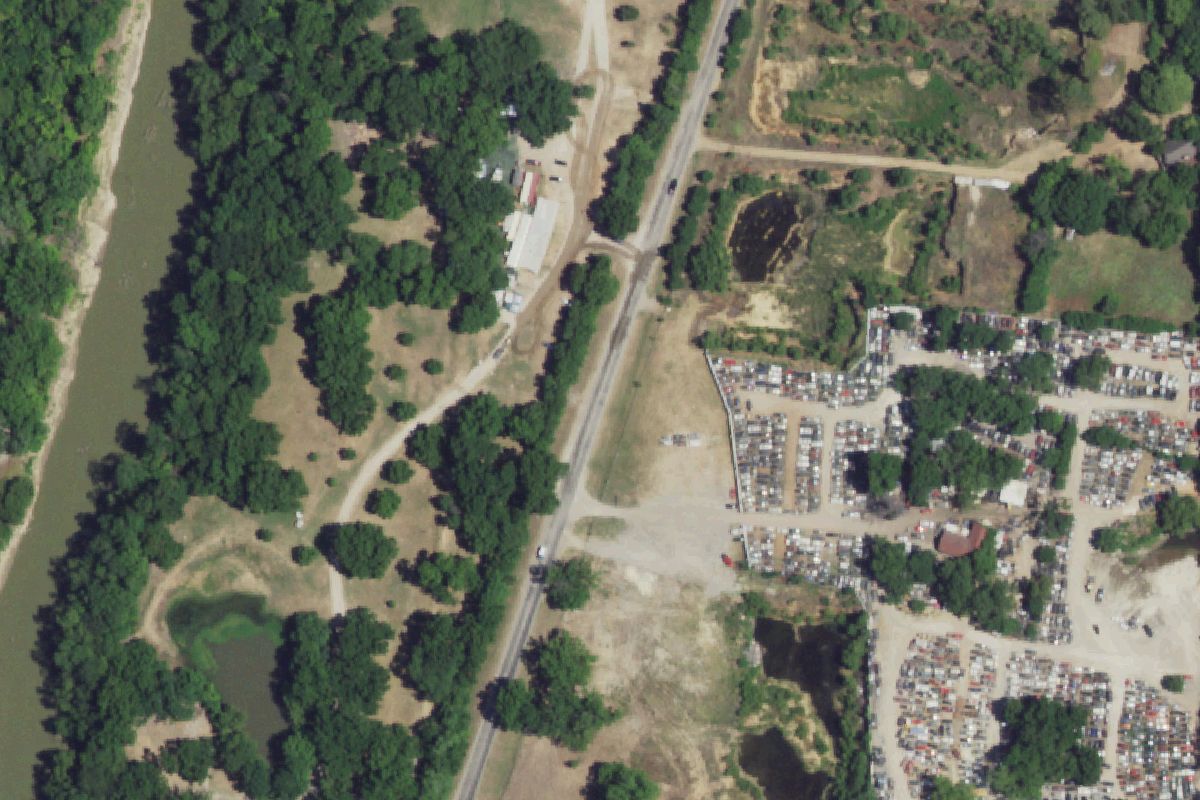 Aerial photo of Vasquez Auto Parts and Sales at 2850 Dowdy Ferry Rd